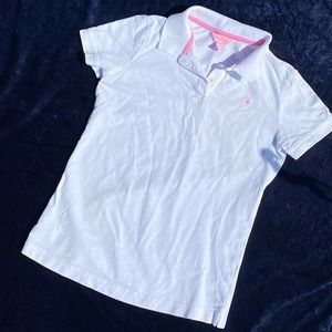Lilly Pulitzer White Short Sleeve Polo